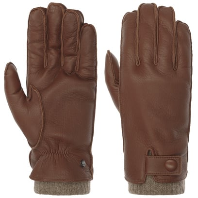 Soft Button Leren Handschoenen by Roeckl