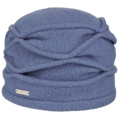 Bonnet en Laine Foul�e Avec Faltendetail by Seeberger