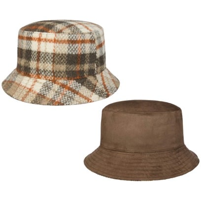 Chapeau R�versible Check Bucket by Lipodo