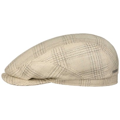 Check Driver Casquette Silk/Linen/Virgin Wool by Stetson