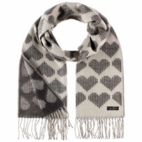 Cashmink Hearts Sjaal met Rafels by Fraas - 35,95 &euro;
