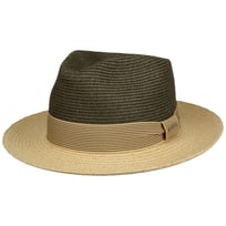 Chapeau de Raphia Twotone Toyo Fedora by Stetson - 89,00 &euro;