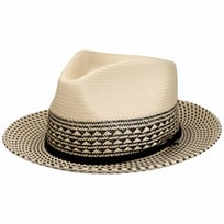 Chapeau en Paille Meola Twotone Fedora by Stetson - 99,00 &euro;