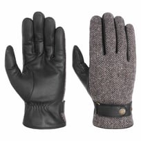 Gants en Cuir Herringbone Wool by Stetson - 79,00 &euro;