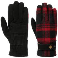 Goat Suede Woolen Check Handschoenen by Stetson - 99,00 &euro;