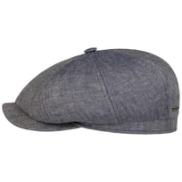 Hatteras 8 Panel Linnen Flat Cap by Stetson - 99,00 &euro;