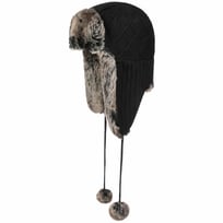 Strick-Webpelz-Tschapka mit B�mmel by McBURN - 29,95 &euro;