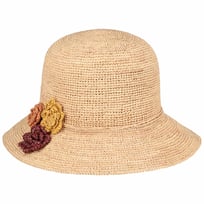 Three Blossoms Raffia Hoed by Gebeana - 79,95 &euro;