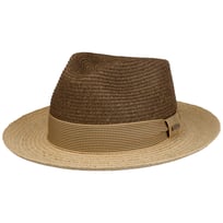 Twotone Toyo Fedora Raffia Hoed by Stetson - 89,00 &euro;