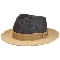 Twotone Toyo Fedora Raffia Hoed by Stetson - 89,00 &euro;